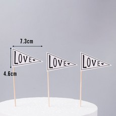 50개 생일 축하 케이크 카드 메모가능 꽂는카드 장식 다양한 모양, X  30개