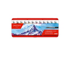 CARAN D'ACHE卡達廣告顏料條狀12色組 色彩鮮明 方便攜帶