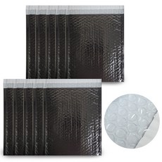 에어캡 PET 안전봉투, 10장, 블랙