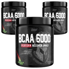 Nutrex RESEARCH BCAA 6000能量補給沖泡粉 西瓜口味, 3罐, 255g
