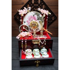 公主的夢中婚禮 胭脂水粉首飾盒 拜媽祖城隍夫人王母娘娘九天玄女註生娘娘七仙女妙應仙妃精緻拜拜用品聖誕敬獻神尊擺宴, 1個, A.款