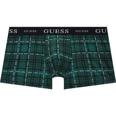 [백화점 정품] 게스 언더웨어 다크그린 체크 남성드로즈 GDMDR870DGR
