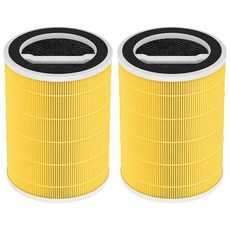 WELOV P200S/P200 Pro 반려동물 관리 필터 2팩 공기 청정기 3-in-1 HEPA 및 애완 동물 털 비듬 꽃가루 먼지 애완동물 냄새용 고효율 활성탄, P200S Yellow