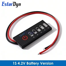 지능형 디스플레이 잔량 표시기 이온 용량 보드 충전 테스터, 1S 4.2V Battery Ver, 1개