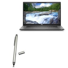 BoxWave 델 래티튜드 7520과 호환되는 스타일러스 펜 - 듀얼팁 정전식 스타일러스 파이버 팁 디스크 메탈릭 실버, BoxWave 델 래티튜드 7520과 호환되는 스타일러