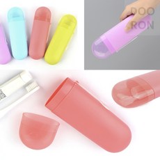 필통 수저통 대용 케이스 여행 사무실 야외 휴대용 칫솔 보관통, 색상, 보라색