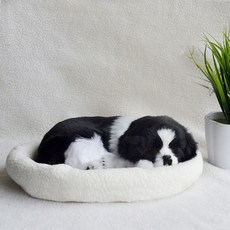 강아지 인형 잠자는 장식품 숨쉬는 호흡 귀여운 선물, G, 1개