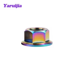 Yaruijia 티타늄 너트 M5/M6/M8/M10/M12/M14/M16 오토바이 자전거 용 플랜지 볼트 캡, 07 Raiow, 08 M14 Pitch 1.25