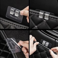 자동차 발판 매트 고정용 클립 집게 10개 매트고정 고정고리 자동차후크 매트고정후크, 투명, 공용