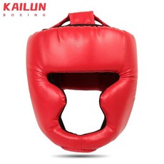 복싱 안면 마스크 헤드기어 보호구 권투 격투기 스파링 머리 보호, S, 표준원숭이얼굴레드보호, 1개