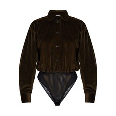 막스마라 코듀로이 바디수트