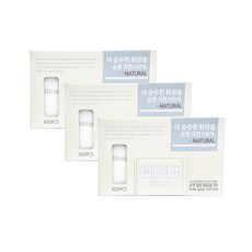 더순수한 화장솜 순면코튼(100P)_박스형-3개 화장솜 클렌징티슈 메이크업, 3개