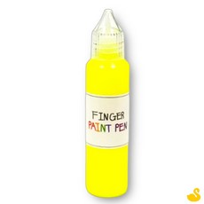 GOS 핑거 페인트펜 낱색 50ml 형광 노랑 유아물감