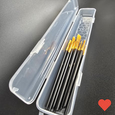 더월리샵 미술 긴 붓 펜 보관 통 집 케이스, 1개