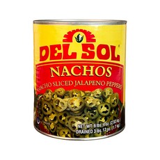 푸드올마켓_ 델솔 나쵸 슬라이스 할라피뇨 페퍼 2.83kg, 1개