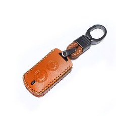 2021-2024년 엔맥스스마트키케이스 NMAX가죽케이스 키링 엔맥스스마트키카바, 브라운, 1개