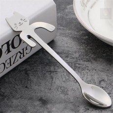 몽키 티스푼 12cm 컵걸이 고양이팔 스픈