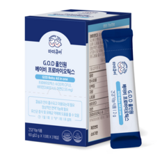 마미큐어 GOD올인원 아기유산균 비타민D아연 함유 돌 유아 아이 베이비, 1개, 60g