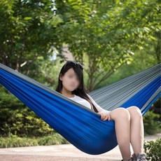 플라잉 초경량 캠핑 해먹 그레이블루 실외해먹 튼튼한해먹 감성캠핑 감성용품
