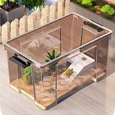 거북이키우기 어항 수족관 뚜껑 쉼터 사육장 플라스틱수조, 1개