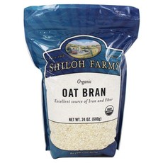 Shiloh Farms 유기농 귀리 밀기울 - 680.4g(24온스), 1, 680g