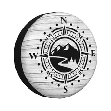 어드벤처 마운틴 컴퍼스 덕 오프로드 타이어 커버 4WD 4x4 SUV 캠핑 야외 여행용 스페어 휠 보호대, 04 15 inch, 06 12