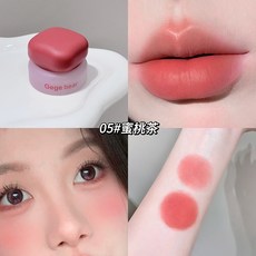 Gege bear 慕斯唇頰兩用膏腮紅唇泥 自然裸妝多用美妝, 05#蜜桃茶, 1個