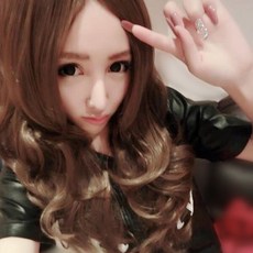 中長捲髮 首爾時尚街頭中長波浪大捲髮【MA031】，輕鬆打造韓系浪漫捲髮, 1個, 亞麻