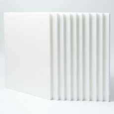 뮤즈 A4 재단 백색 우드락 10T 210x300mm, 10개, 10mm