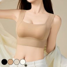 로브리 심리스 스포츠 패션 보정 노와이어 브라 브라탑
