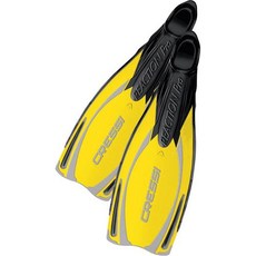 오리발 프로 스쿠버 다이빙 핀 스노클링 프리 다이빙 핀 긴 발 블레이드 성인용 다용도 핀 플리퍼, [01] YELLOW-SILVER, [01] 36-37, 1)YELLOW-SILVER