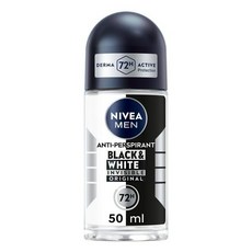 NIVEA MEN 妮維雅男士 Dry Impact 止汗爽身乳液 50ML, 1個, Black&White 72h