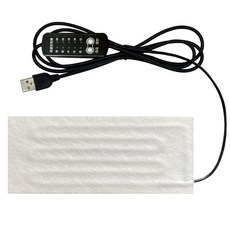 난방 패드 USB 와이어 매트 5V 전기 요소 필름 히터 온난화 피트 조끼 코트, 없음, 1개, white