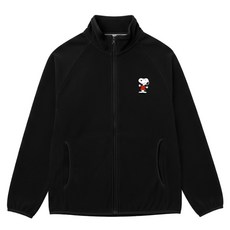 엠제이스타 남녀공용 미니피너츠 후리스 집업 자켓 남성 여성 데일리 아우터