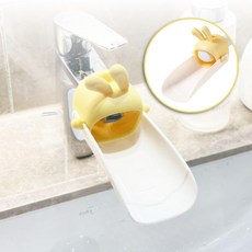 1+1 헬스와미 실리콘 토끼 수도꼭지 연장탭 욕실 세면대 연장 손씻기, 1세트