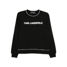 칼 라거펠트 로고 프린트 스웨트셔츠