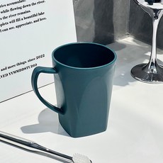 漱口杯 耐摔塑料杯 簡約洗漱杯 家用刷牙杯套裝 加厚設計 衛生間浴室適用 顏色可選+墨綠色+301-400ml, 1個, 墨綠色:301-400ml