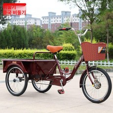 세발 자전거 짐칸 타이어 짐싣는 성인용 시골 장보기, 1개, 1cm, 20인치 쇼크 업소버 동양 + 선물 세트 A