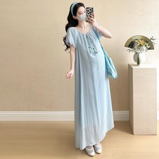 孕婦裝 夏季寬鬆大碼連衣裙