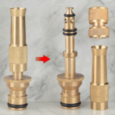 샘스 정원 세차 농업 다용도 황동 고압 노즐 호스연결분사구 황동고압분사기, 본상품선택, 1개