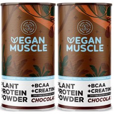 독일 알파푸드 Alpha Foods 비건 단백질 BCAA 크레아틴 초콜릿 600g 2팩, 2개