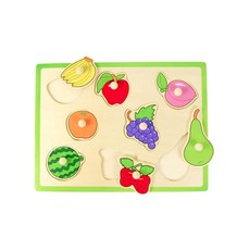 과일 모양 맞추기 아기 장난감 꼭지퍼즐 아기원목교구 유아장난감