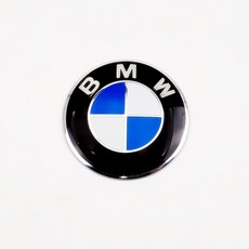 BMW 원형 엠블럼 로고 스티커 56MM 블루 화이트 순정 대체품, 1개