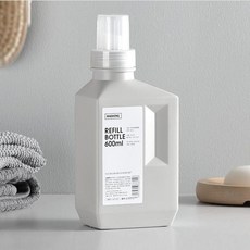 세제소분용기 리필 세탁 세제통 공병, 옵션, 화이트 400ML, 1개