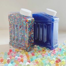 水晶寶寶 海綿寶寶 玩具 互動玩具 適閤多種玩具 植栽用水晶泥 戶外玩具 競技玩具 園藝用魔晶土 水晶土 專用 吸水珠, 【彩色+藍色】中瓶各1瓶-約12w顆, 1個