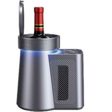 Home H you 智能紅酒冰鎮器 智慧恆溫急速保冷冰桶 適用750ml紅酒, 1個, 750ml