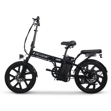 AU테크 스카닉 M20 PLUS 48V 접이식 미니벨로 출퇴근 전동 전기자전거, 블랙, 스틸