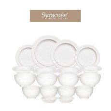 시라쿠스 메이플 신혼 그릇 4인홈세트 18p 화이트