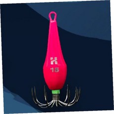 쭈꾸미 오징어 낚시 에기 채비 바늘 15호 핑크 색상 야광 쭈꾸미 낚시 필수품, 1개
