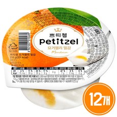 쁘띠첼 요거젤리 밀감 츄잉젤리, 210g, 12개